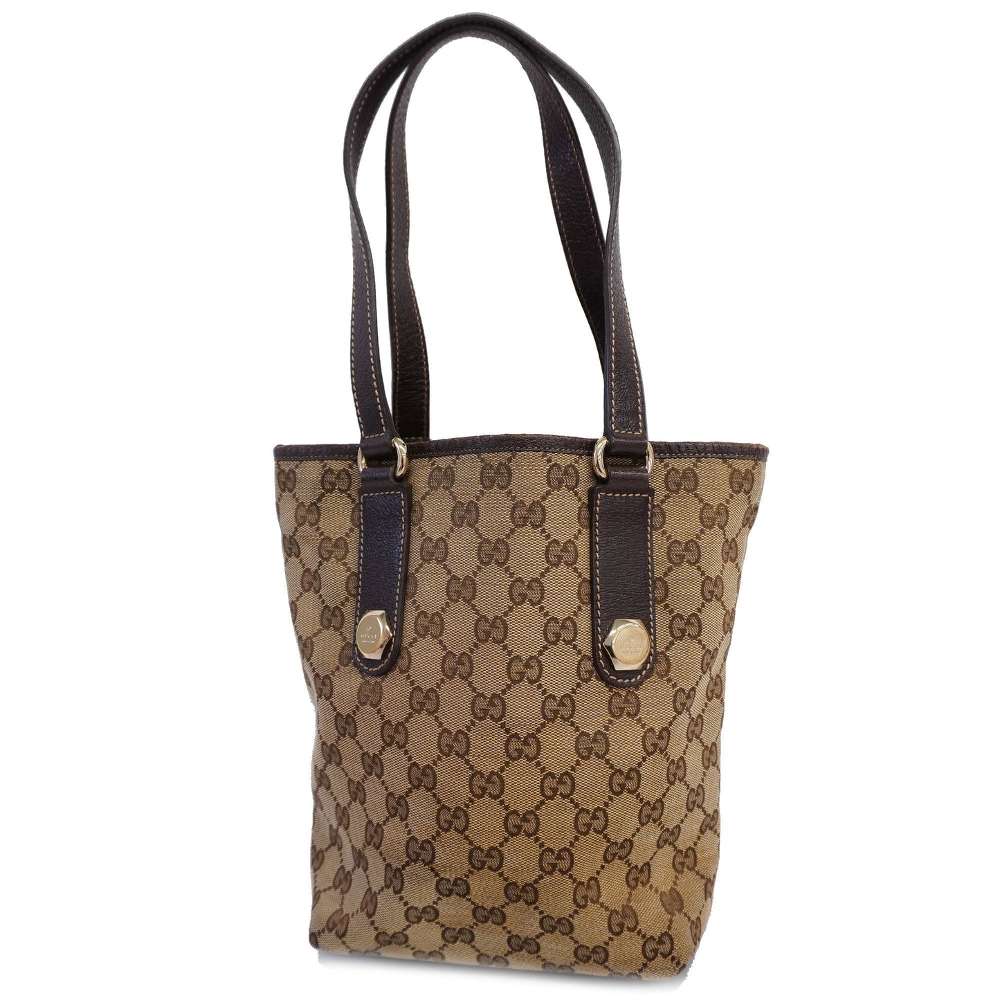 GUCCI  153361 Women's GG Canvas Tote Bag Beige,Brown