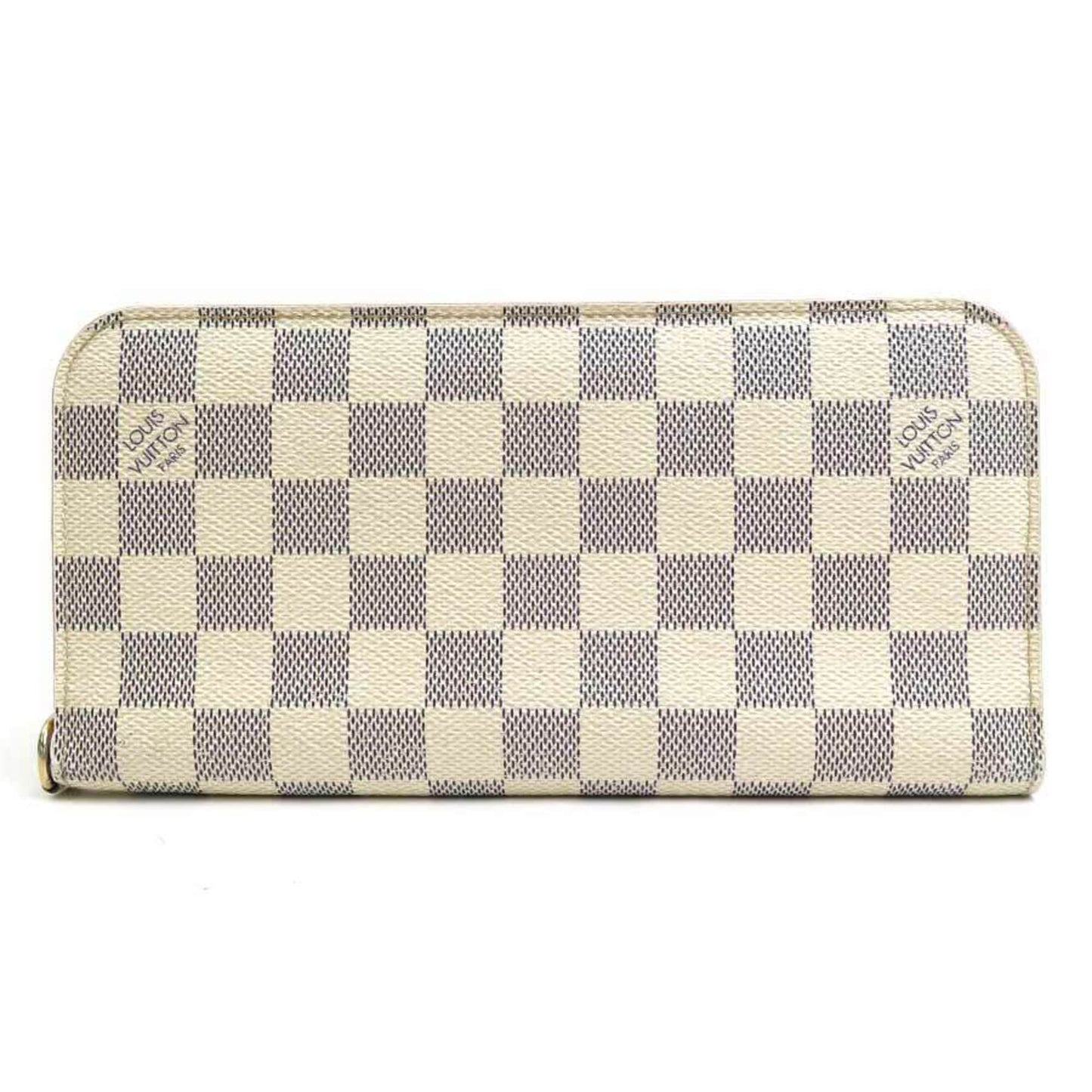 Louis Vuitton  Bifold Long Wallet Damier Azur Portefeuille Unsolit Canvas Azure Ladies N63072 e55795a