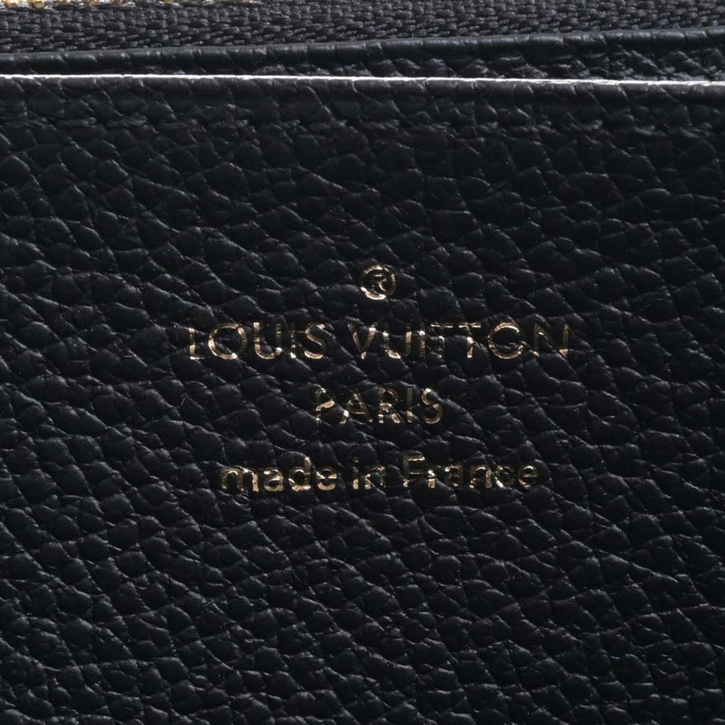 LOUIS VUITTON Empreinte Zippy Round Long Wallet M61864 Black Ladies