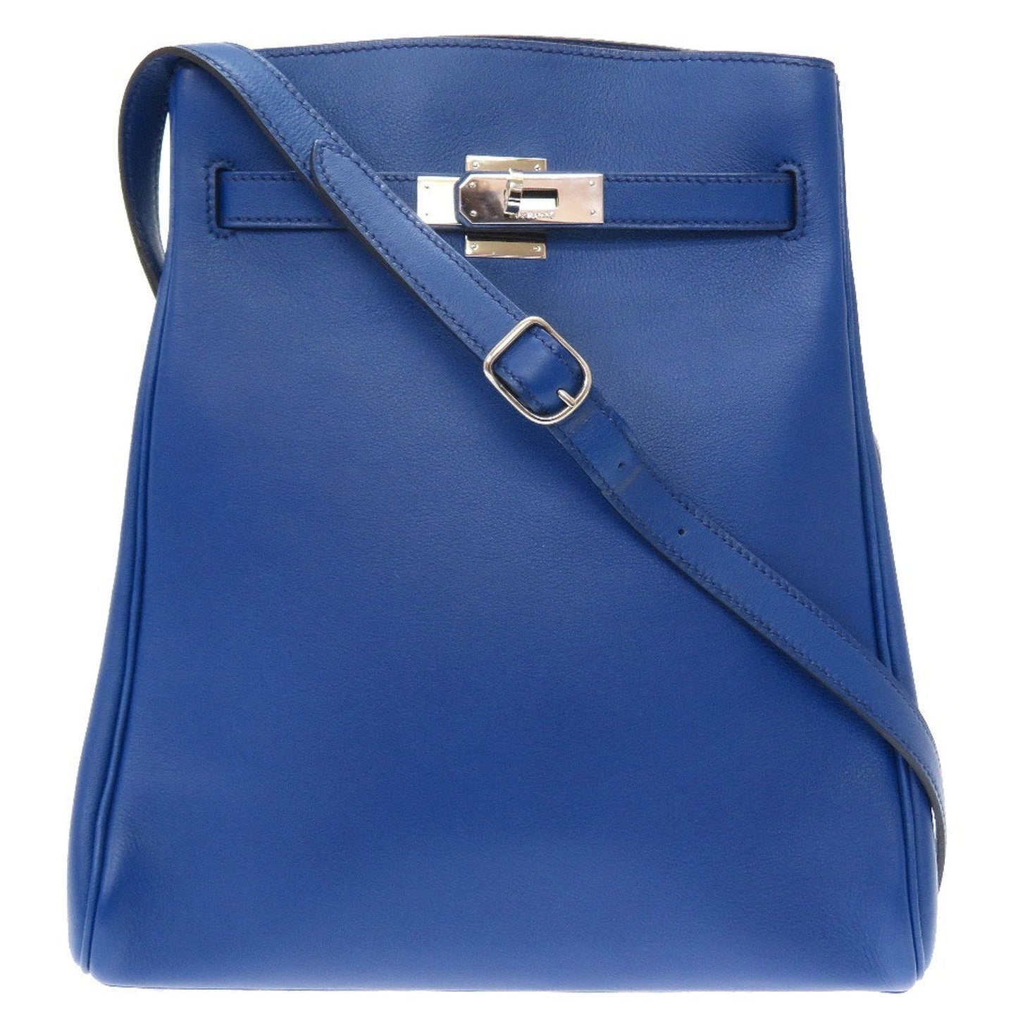 Hermes Kelly Sports Vogue River Blue E Engraved Shoulder Bag