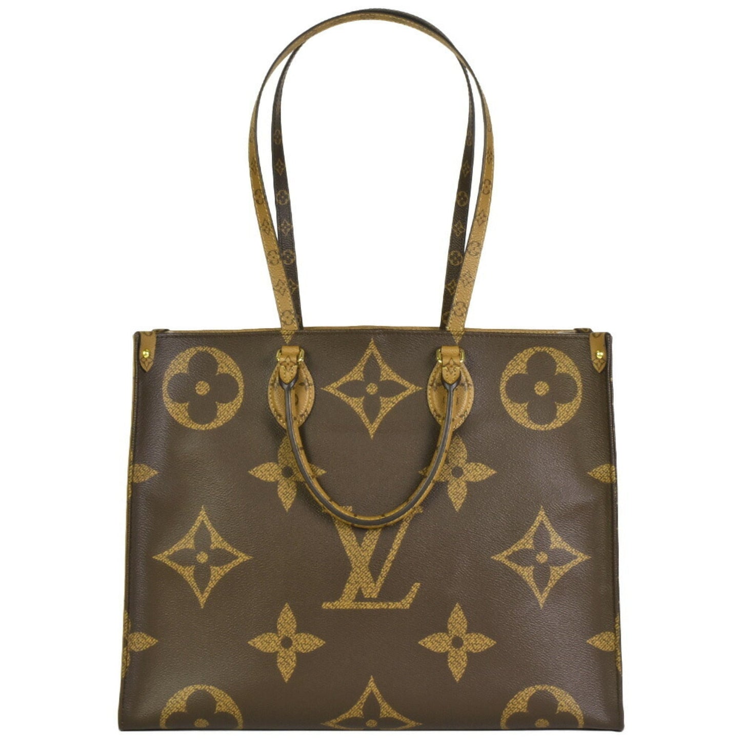 Louis Vuitton  Tote Bag On The Go GM Monogram Reverse Canvas Handbag M44576