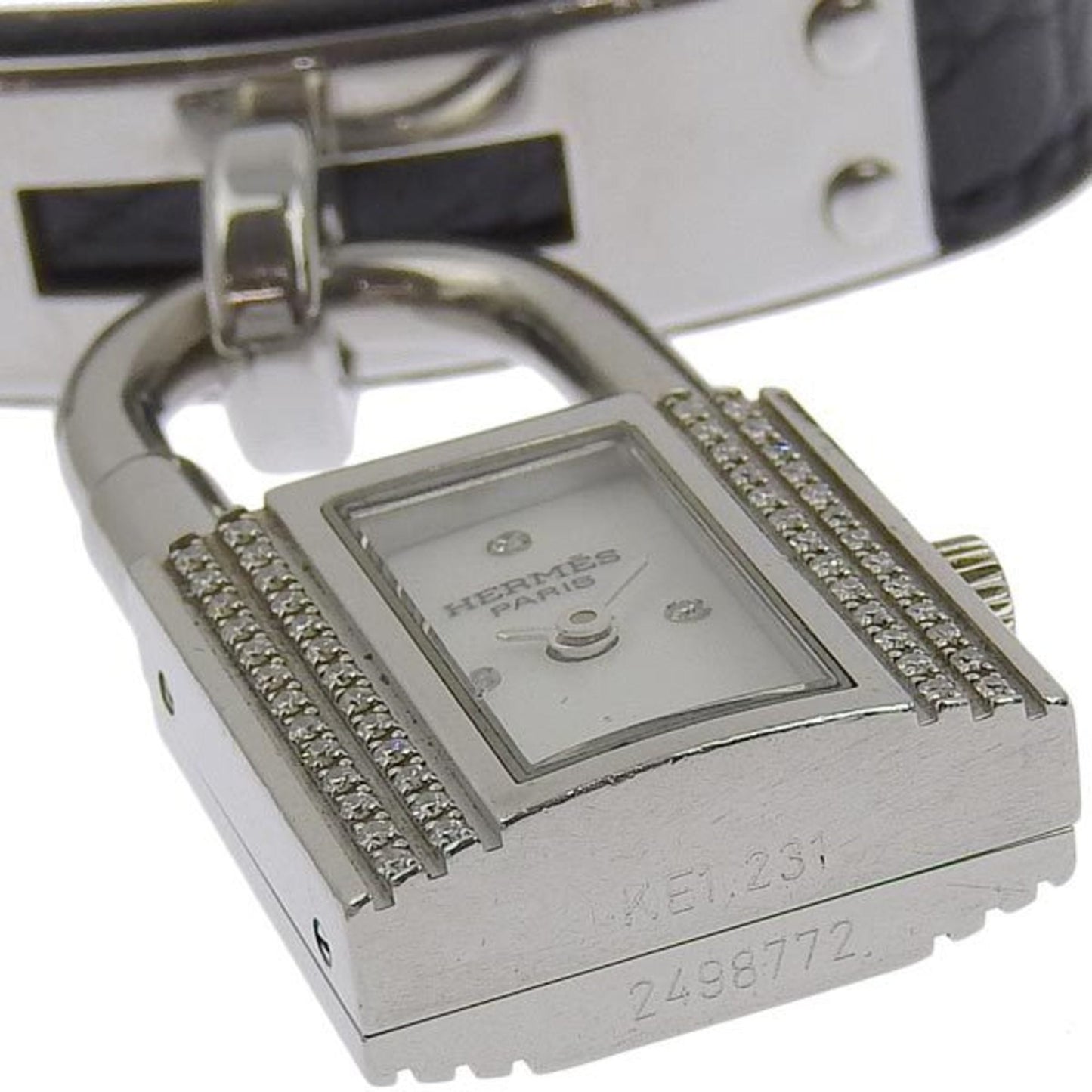 Hermes Kelly Watch Ladies Quartz KE1.231 Leather gg