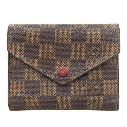 Louis Vuitton  Damier Portefeuille Victorine Trifold Wallet Ebene N41659