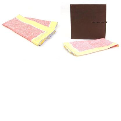 Louis Vuitton  Scarf Silk Yellow/Pink Ladies M75273 e55766a