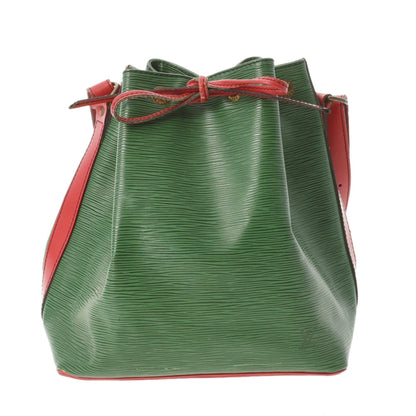 Louis Vuitton  Epi Petit Noe Bicolor Green / Red M44147 Women's Leather Shoulder Bag