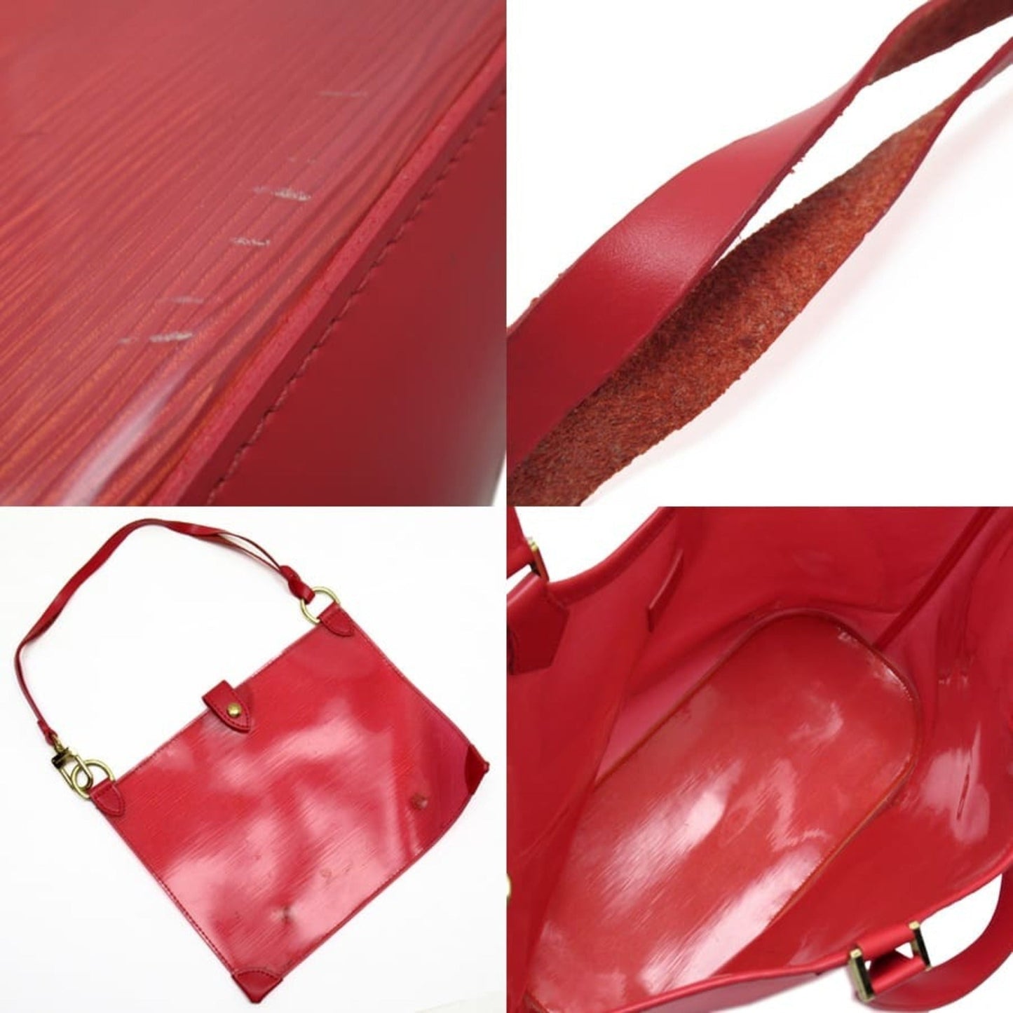 Louis Vuitton  Handbag Epi Plage Bahia Grenadine (Red) M92152