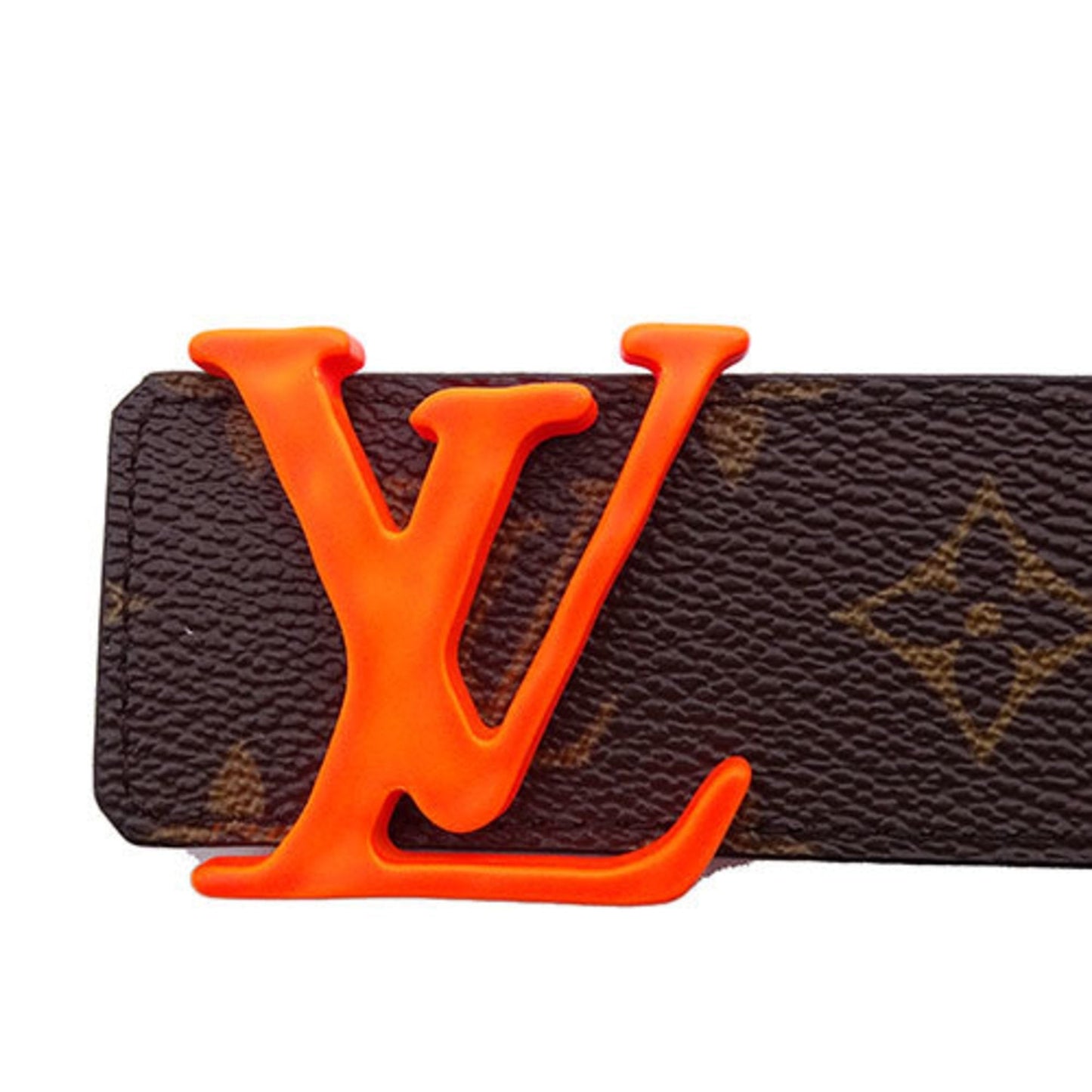 Louis Vuitton  Belt Monogram Men's Sun Tulle LV Shape Orange MP216