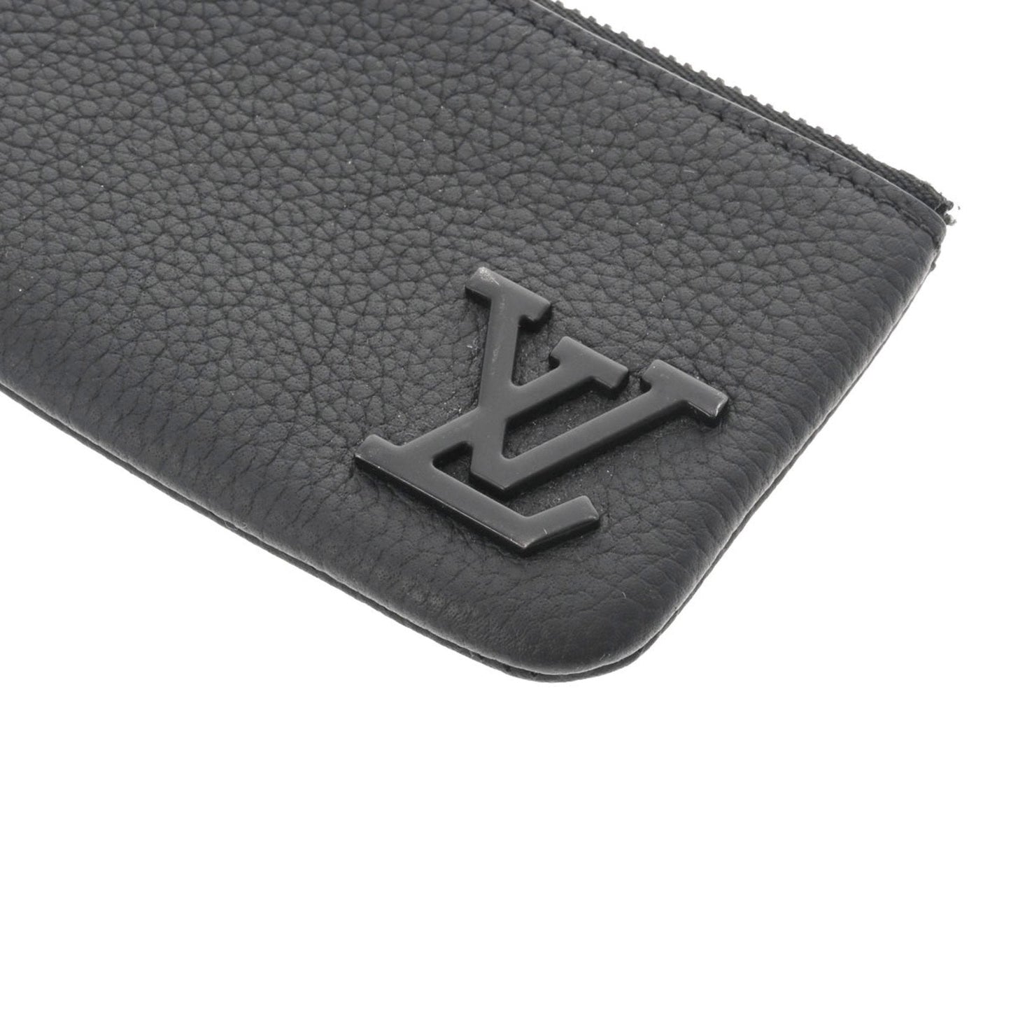 LOUIS VUITTON Aerogram Pochette Cle Noir M81031 Men's Leather Coin Case