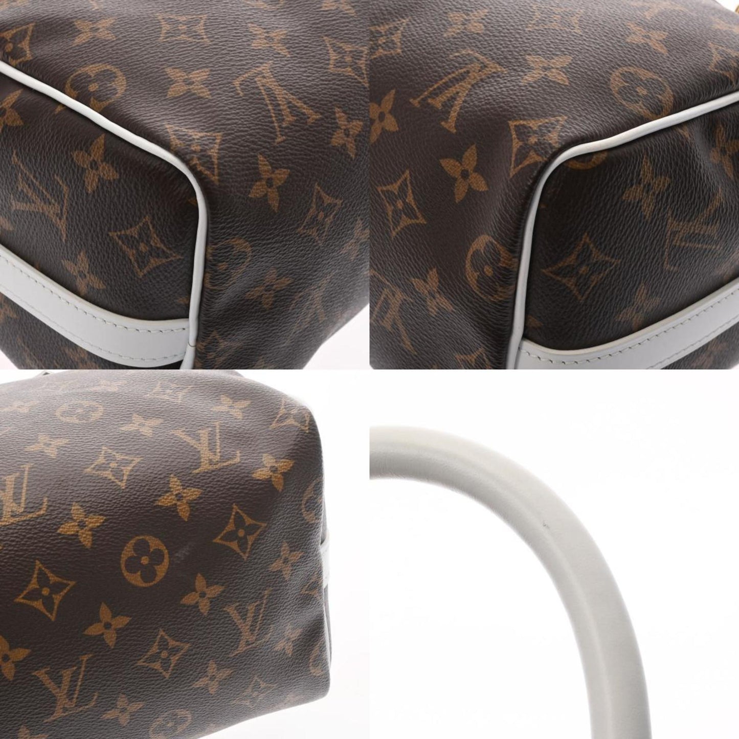 Louis Vuitton  Monogram Speedy Bandouliere 25 Brown White M20754  Canvas Handbag