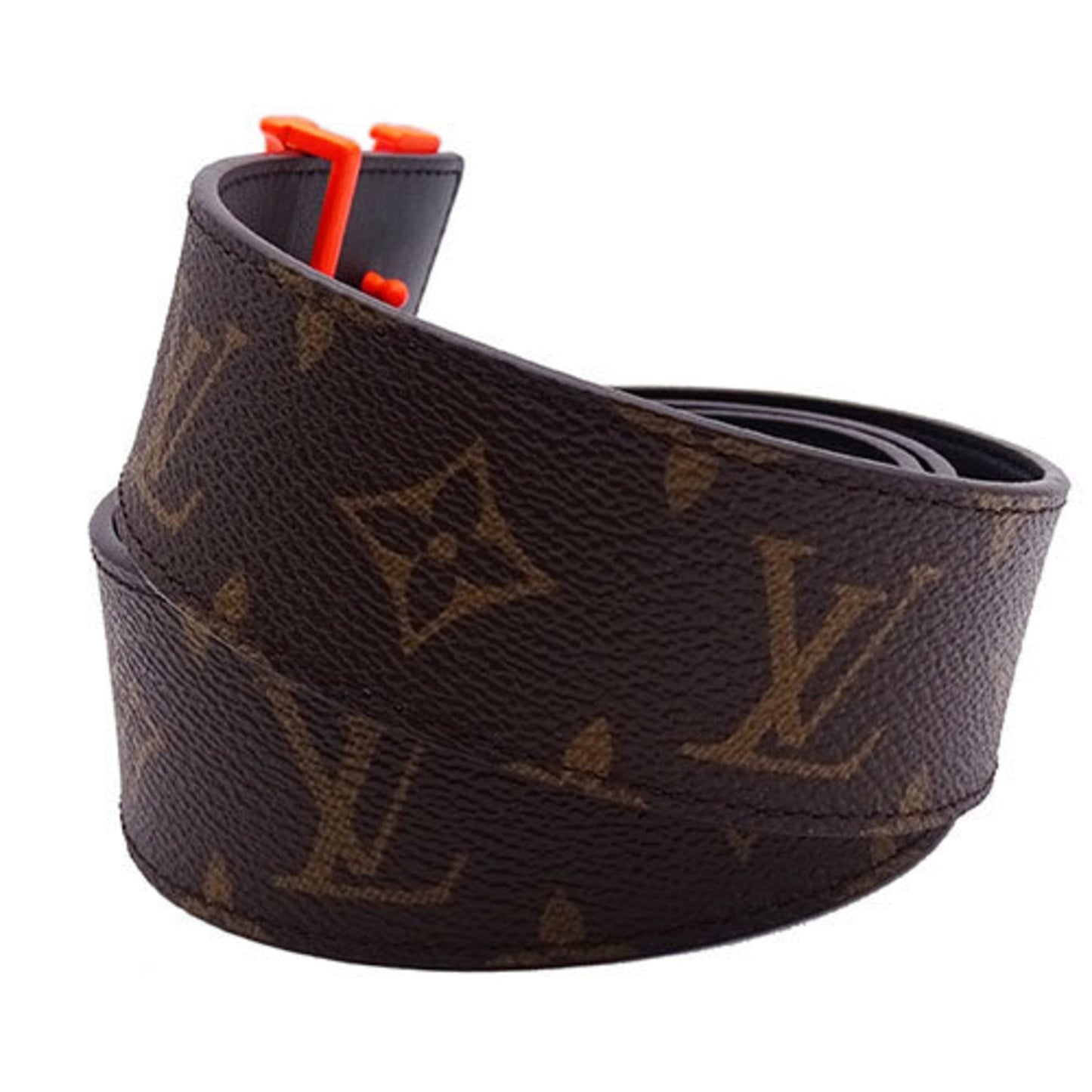 Louis Vuitton  Belt Monogram Men's Sun Tulle LV Shape Orange MP216