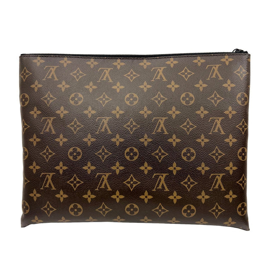 Louis Vuitton  Pochette A4 Virgil Abloh Clutch Bag Monogram Solar Ray Brown Orange Tea M44484 TN0149 Men's