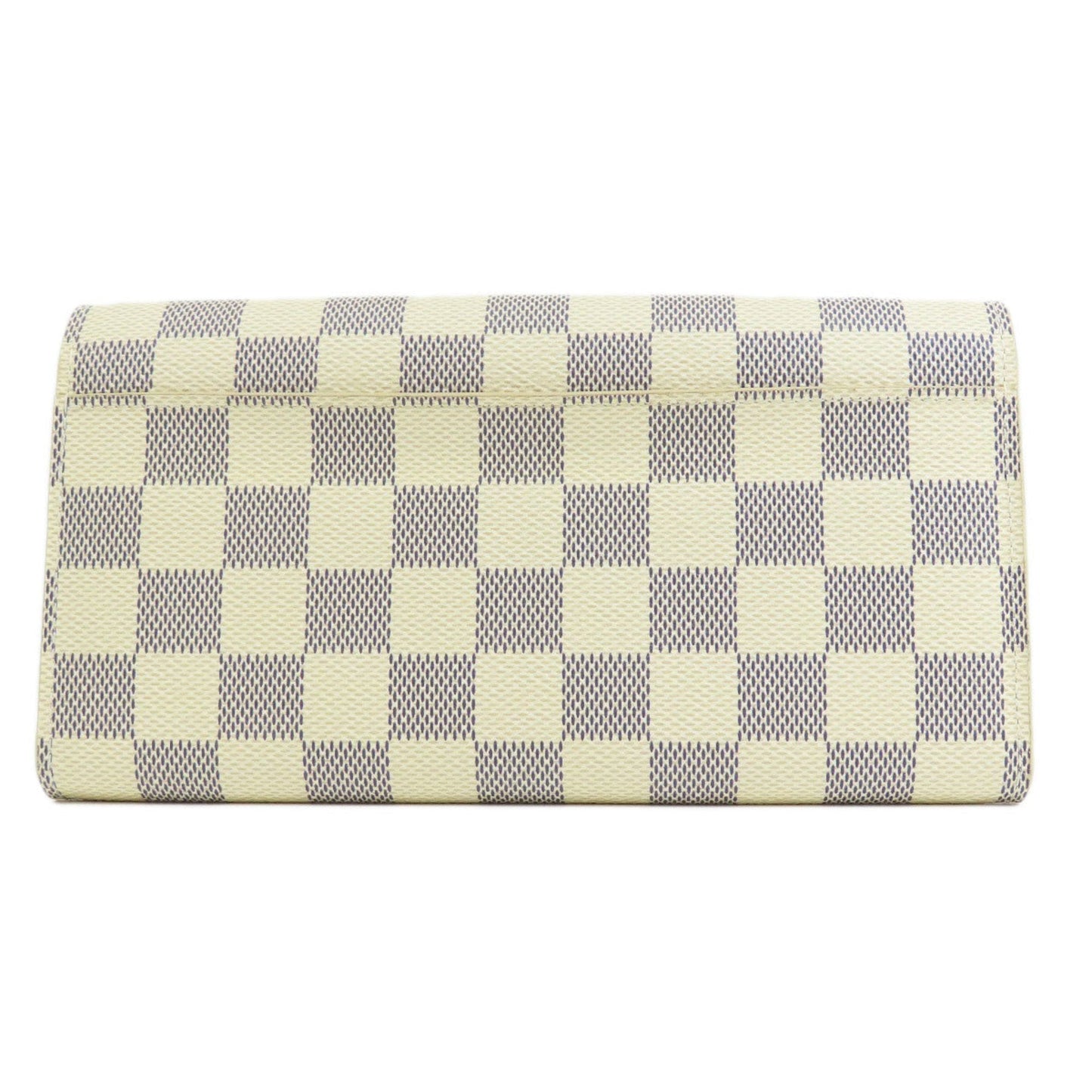 Louis Vuitton  N63208 Portefeuille Sarah Damier Azur Long Wallet Canvas Women's