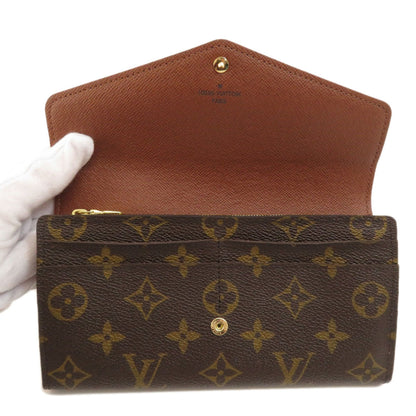 Louis Vuitton  M60531 Portefeuille Sarah Monogram Long Wallet Canvas Women's