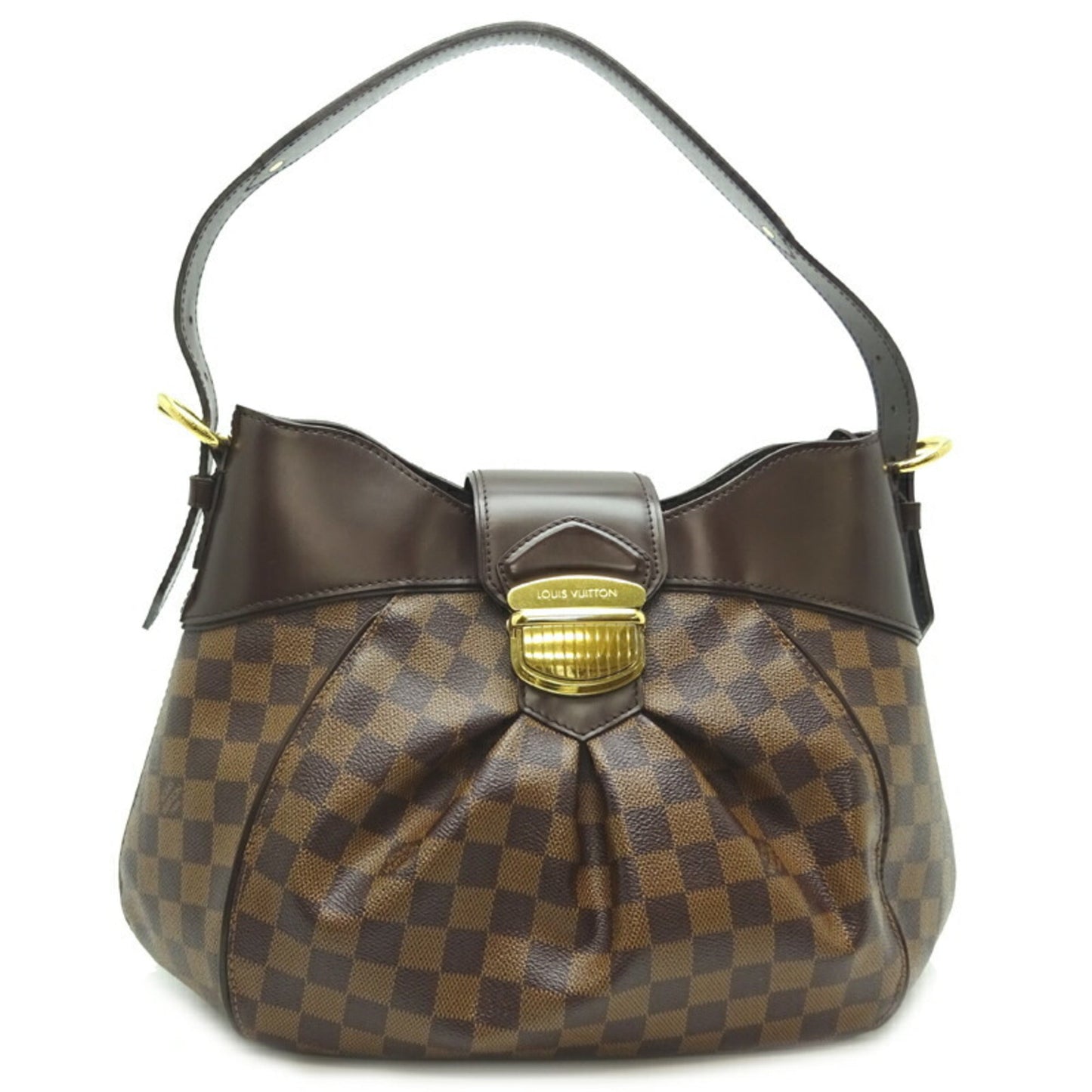 Louis Vuitton  Sistina MM Women's Shoulder Bag N41541 Damier Ebene [Brown]