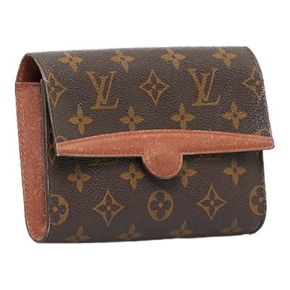 Louis Vuitton  Monogram Arche Pouch Clutch Bag M51975 Brown PVC Leather Ladies