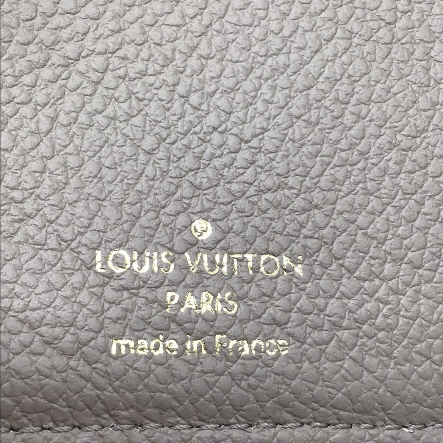 Louis Vuitton  Monogram Implant Portefeuille Claire M80152 Bifold Wallet Compact Leather Tourtrell Greige Women's