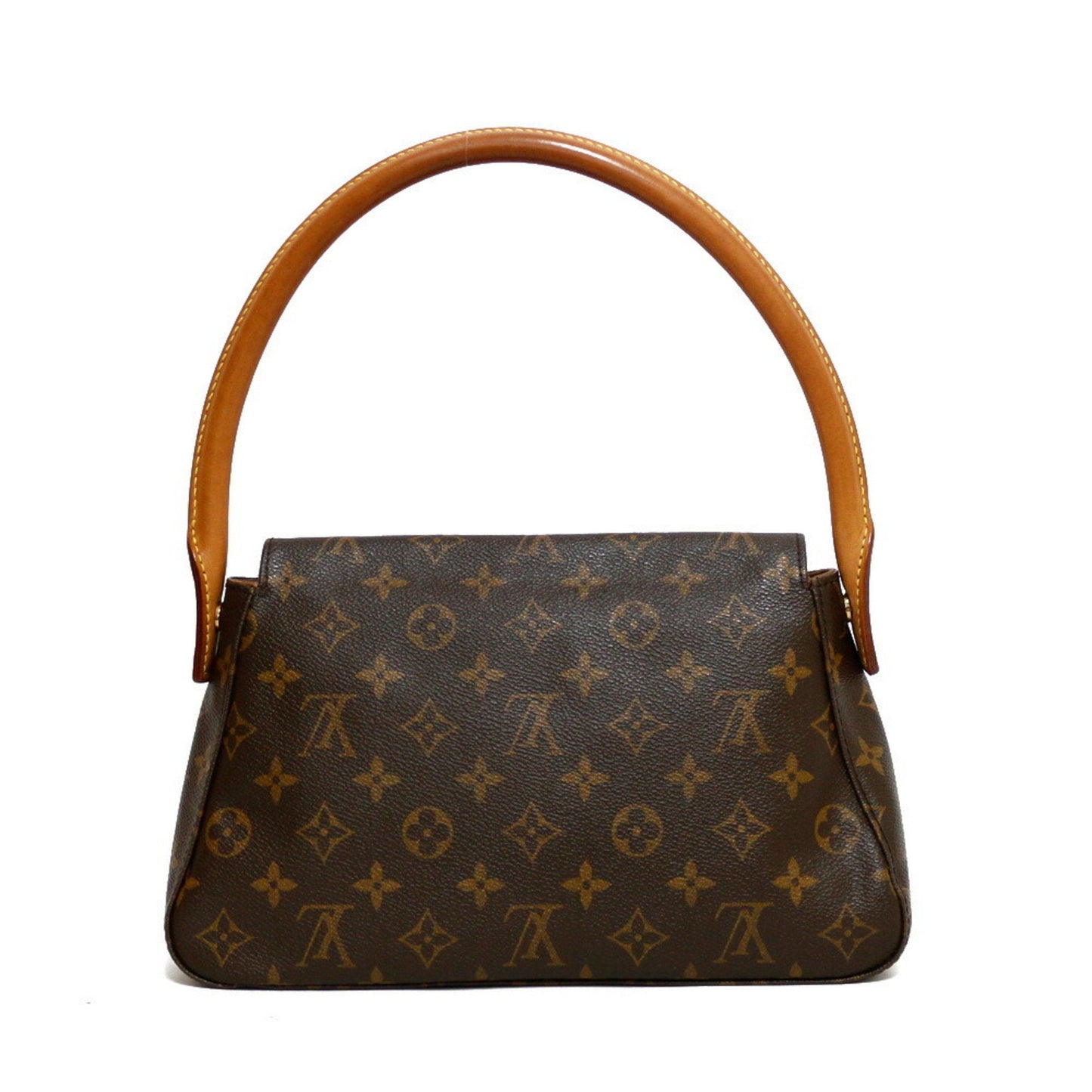 Louis Vuitton  Handbag Monogram Mini Looping Brown Women's Leather