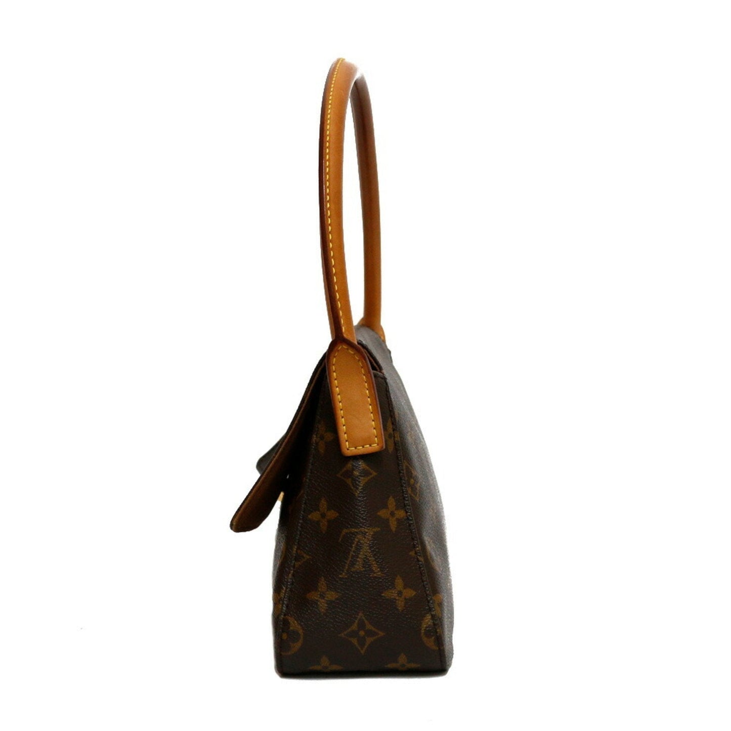 Louis Vuitton  Handbag Monogram Mini Looping Brown Women's Leather