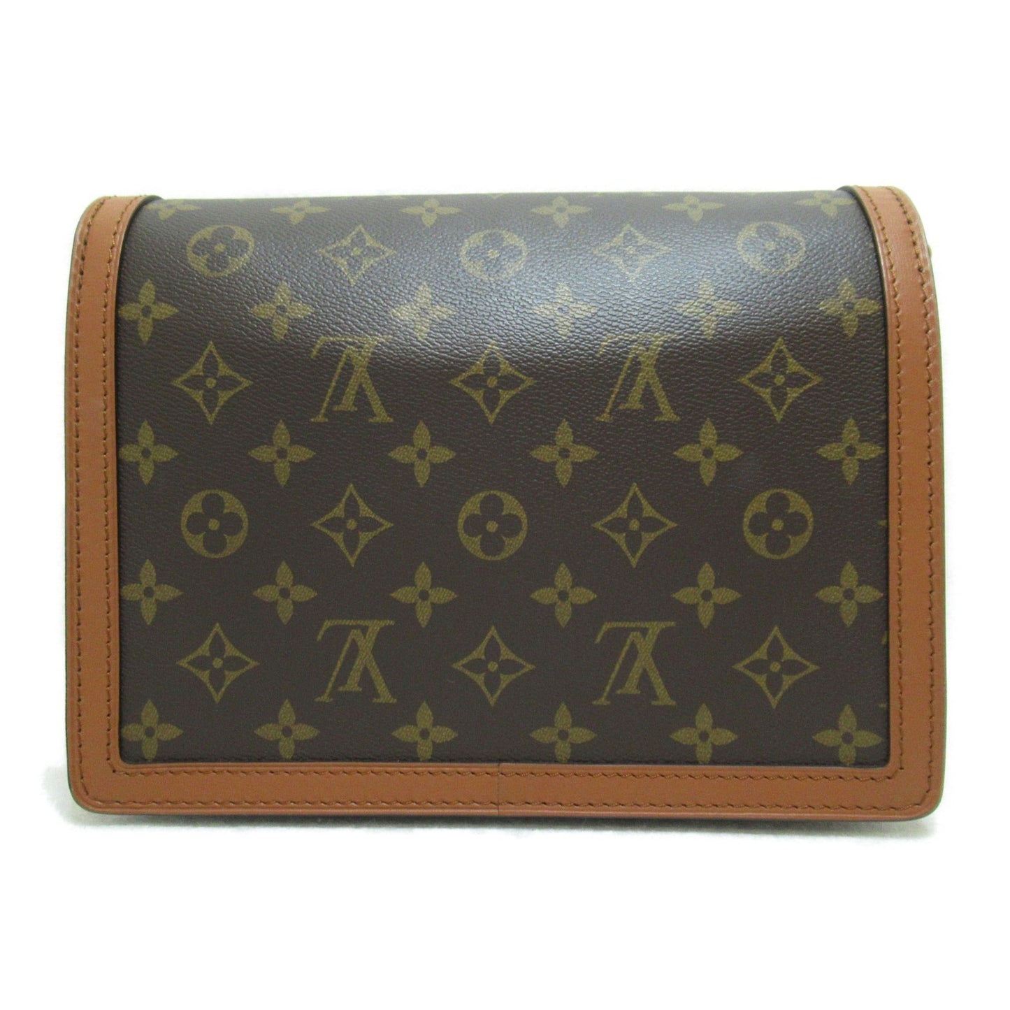 LOUIS VUITTON Daufine MM Shoulder Bag Brown Monogram Reverse PVC coated canvas M45958