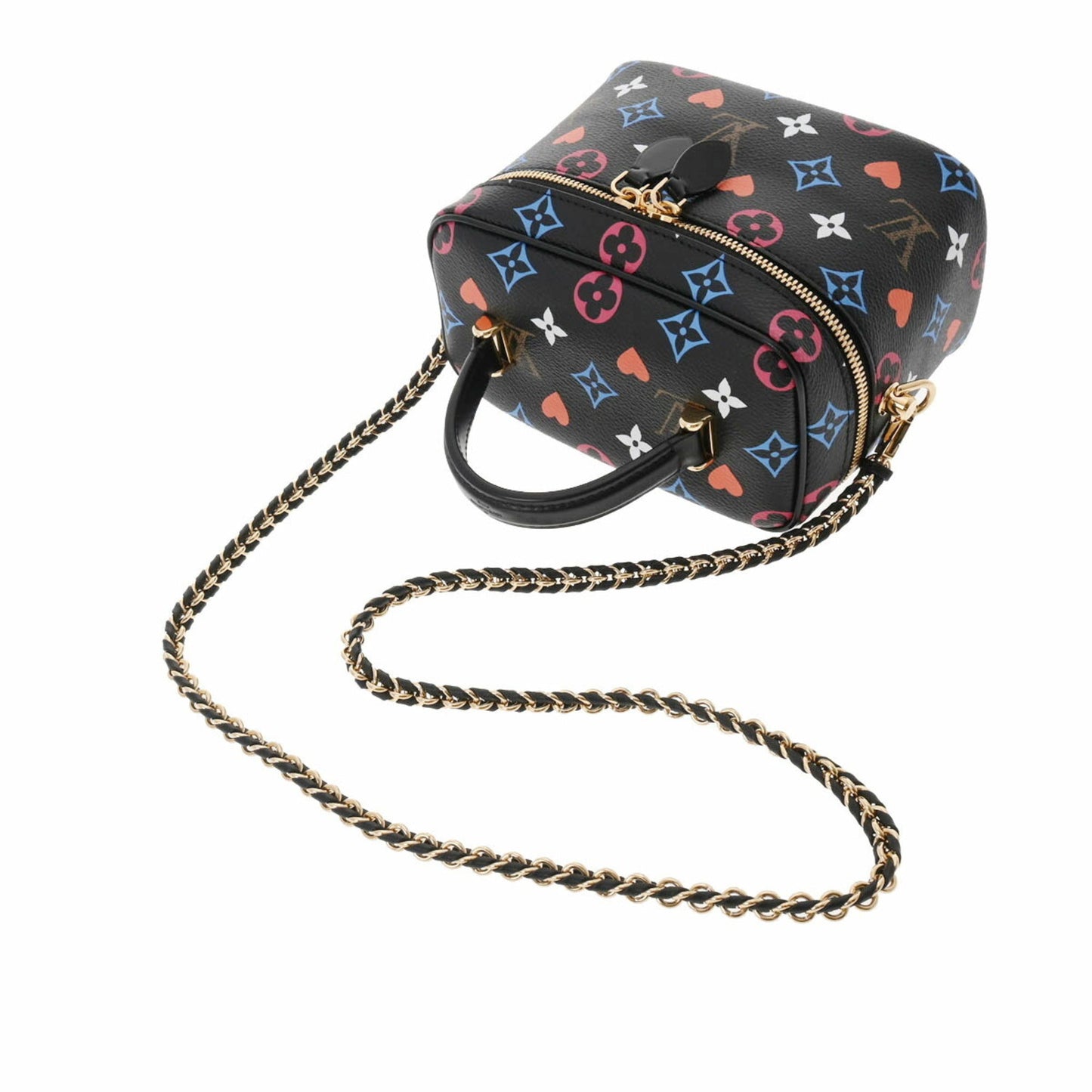 Louis Vuitton  Monogram Game On Vanity PM Noir M57482 Women's Canvas Bag