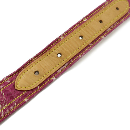 Louis Vuitton  Monogram Sun Tulle Belt Leather Fuchsia Pink #90 90/36 M6925U