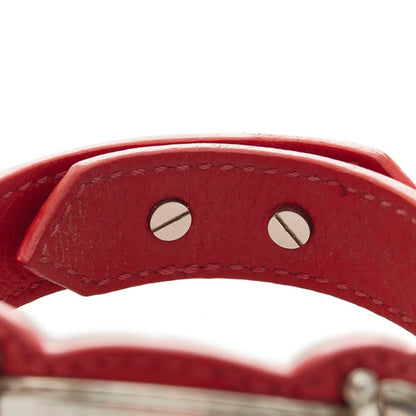 Louis Vuitton  epi bracelet red leather ladies