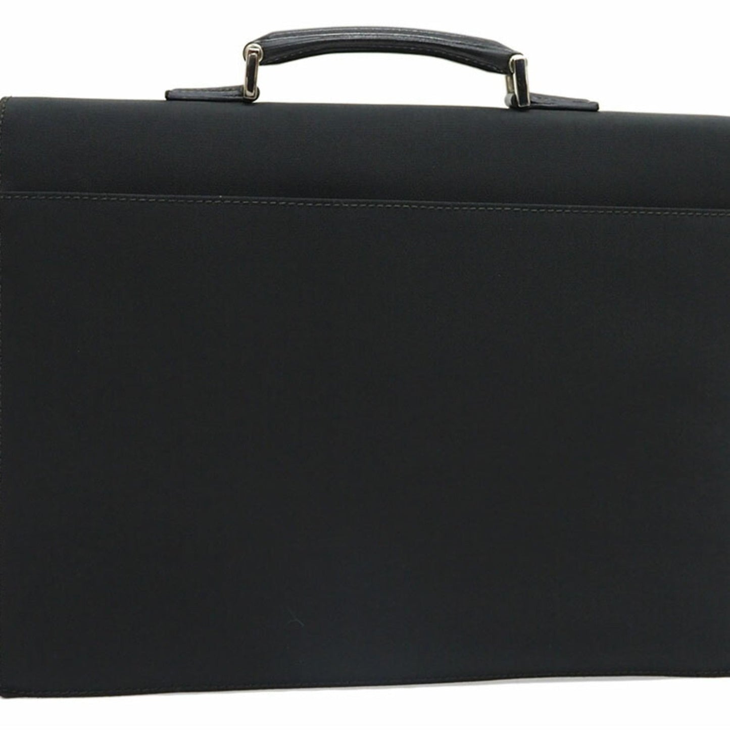 GUCCI Business Bag Briefcase Black Nylon Leather A4 Men's