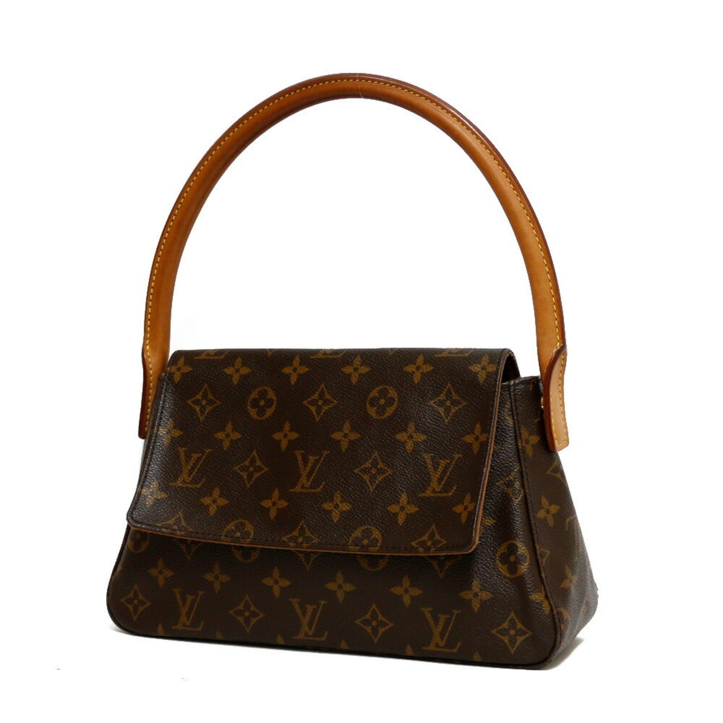 Louis Vuitton  Handbag Monogram Mini Looping Brown Women's Leather