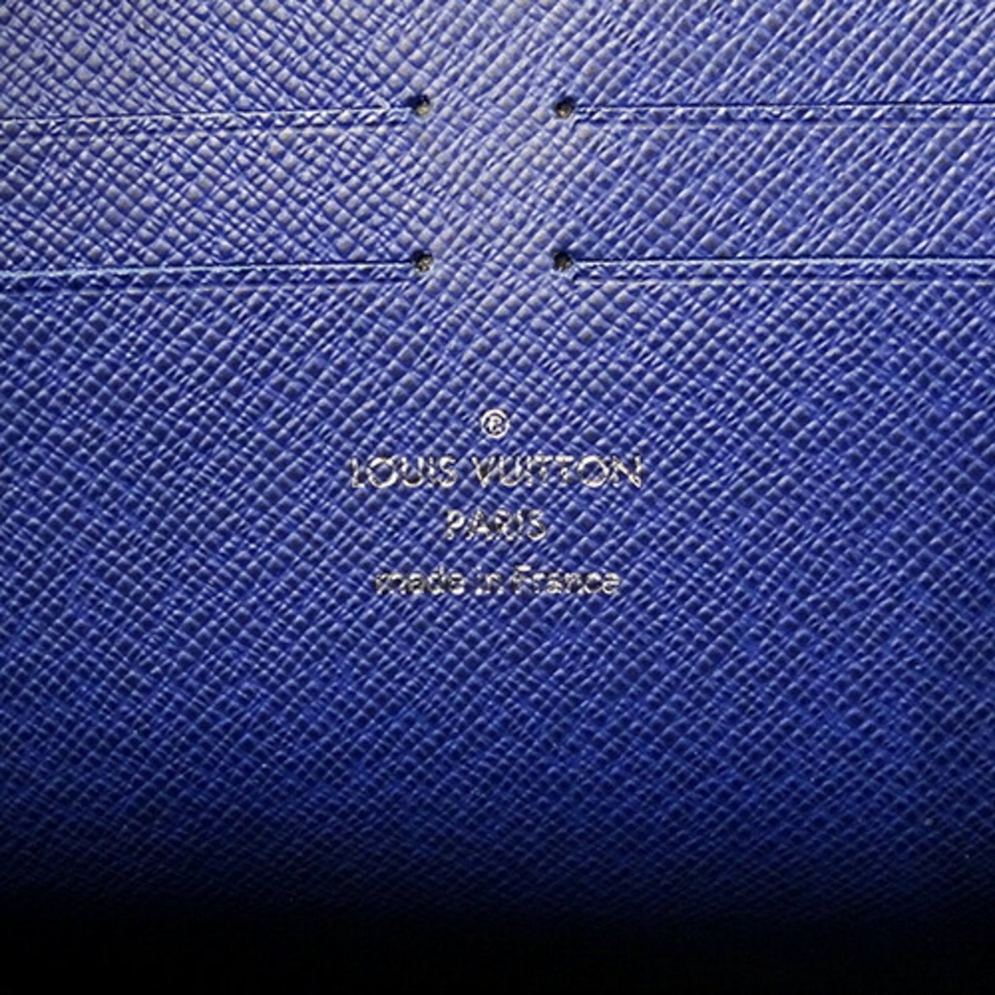 Louis Vuitton  Bag Taiga Men's Clutch Second Pochette Voyage MM Cobalt M30575 Blue