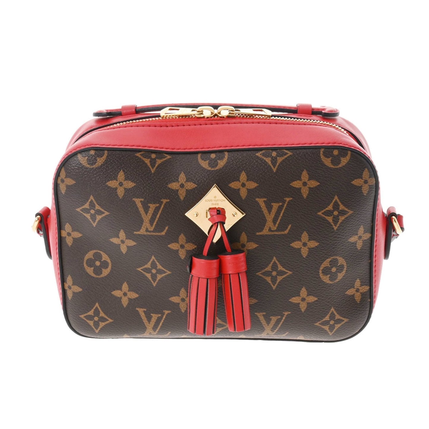 Louis Vuitton  Monogram Santonju Coquelicot M43556 Ladies Canvas Shoulder Bag