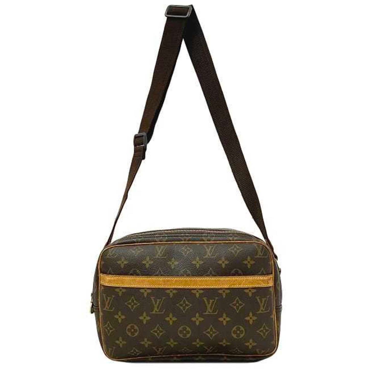 Louis Vuitton  Shoulder Bag Reporter PM Brown Beige Gold Monogram M45254 Canvas Nume SP0030