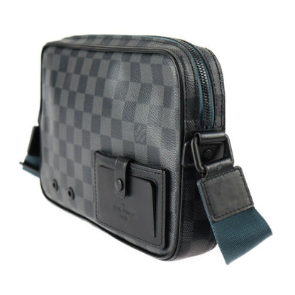 Louis Vuitton  Alpha Messenger Shoulder Bag N40188 Damier Graphite Canvas Leather Black