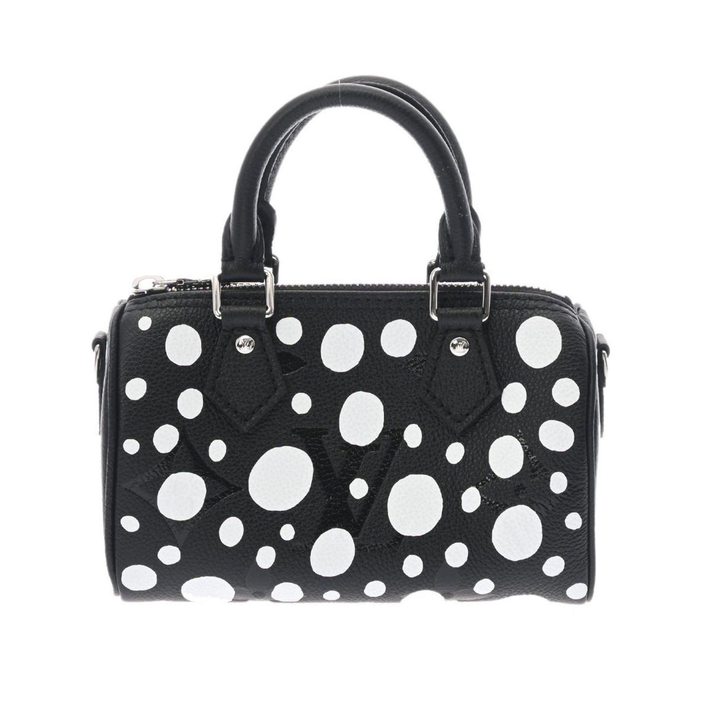 Louis Vuitton  Monogram Nano Speedy Yayoi Kusama Collaboration Black White M81456 Women's Implant [Dot] Shoulder Bag