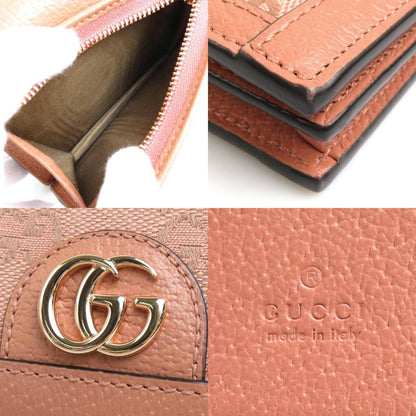 Gucci Bifold Wallet GG Canvas/Leather Pink Ladies 523155