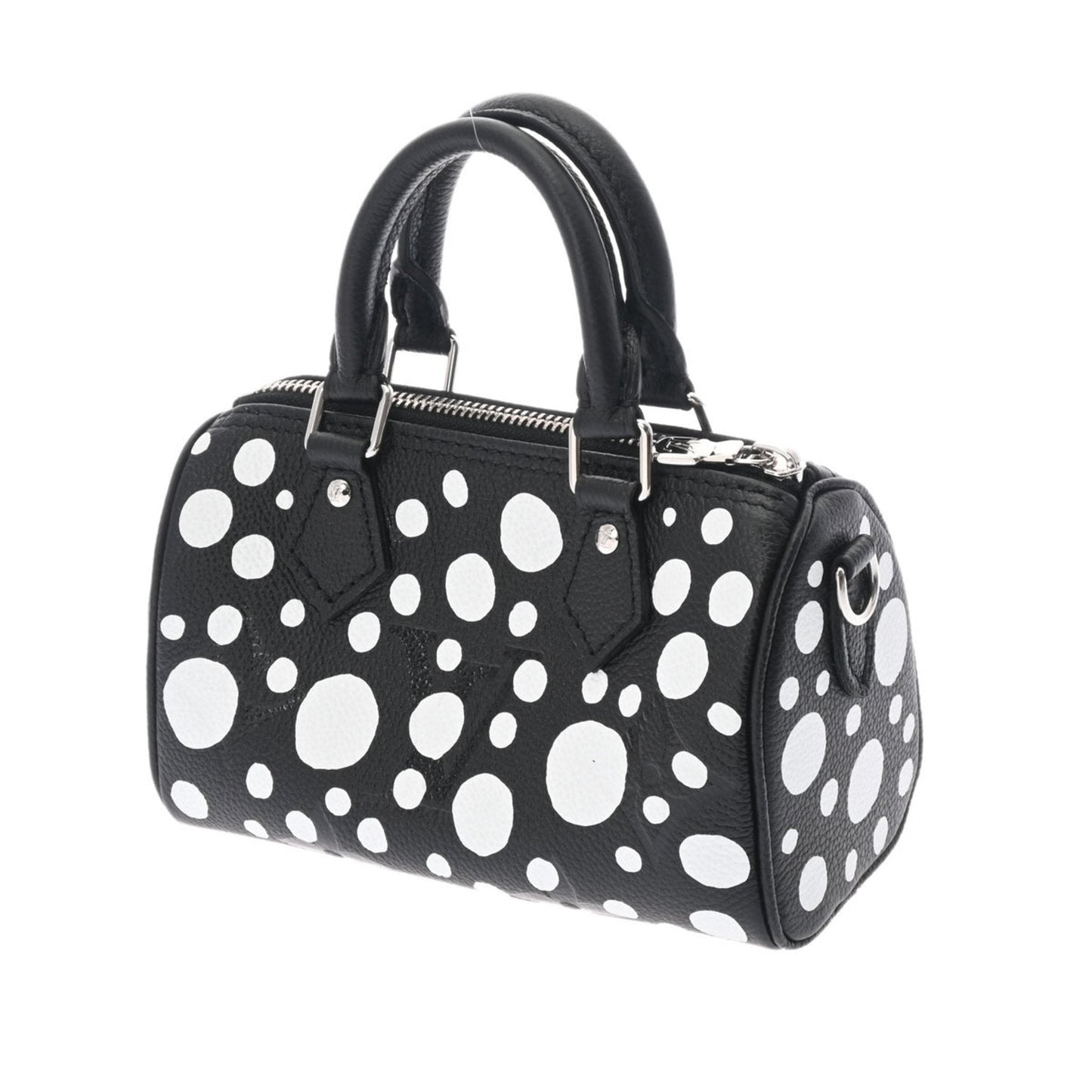 Louis Vuitton  Monogram Nano Speedy Yayoi Kusama Collaboration Black White M81456 Women's Implant [Dot] Shoulder Bag