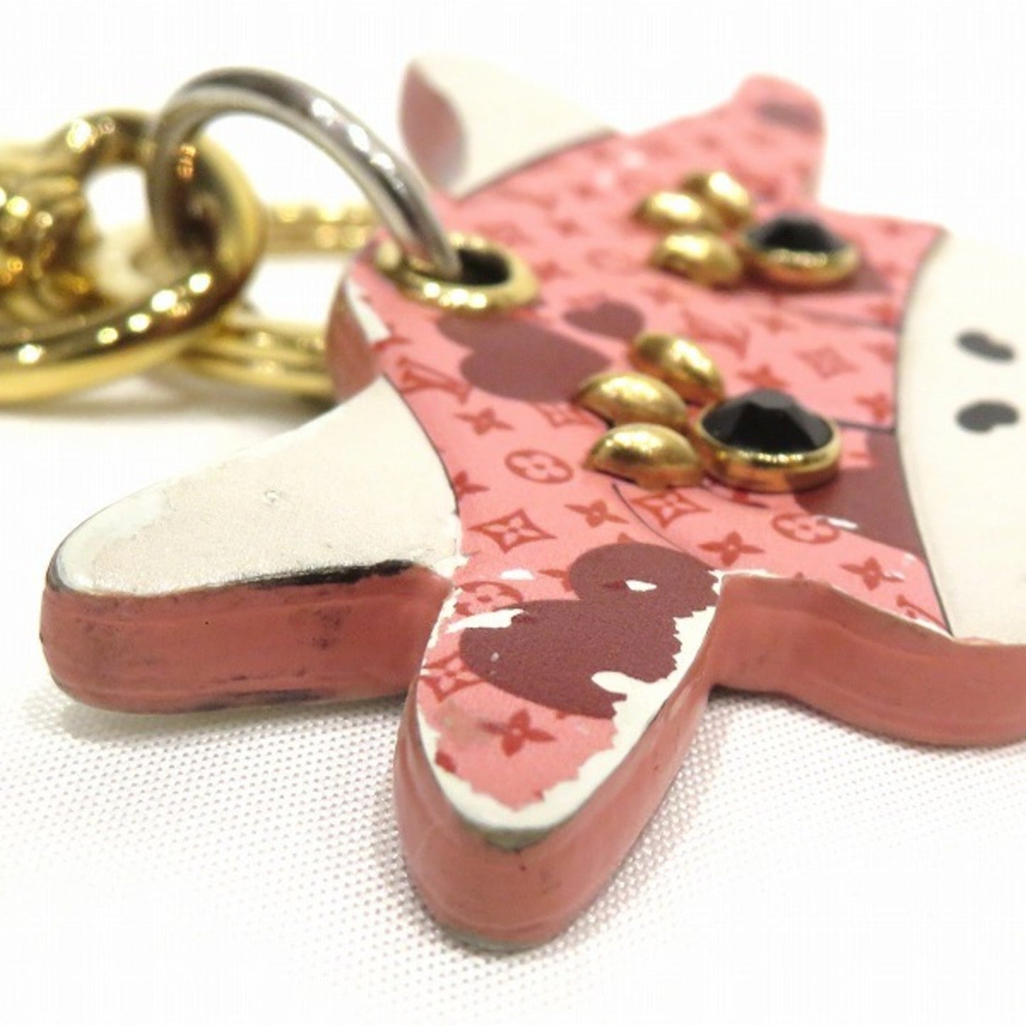 Louis Vuitton  Monogram Porto Cle LV Rodeo M80243 Charm Brand Accessory Key Ring Keychain Ladies