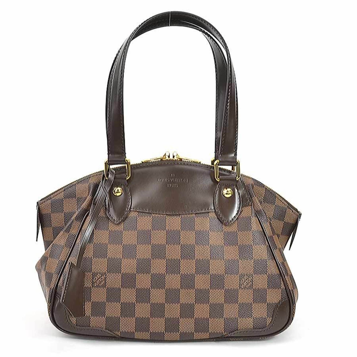 Louis Vuitton  Handbag Damier Verona PM Canvas Brown Gold Women's N41117 e55814a