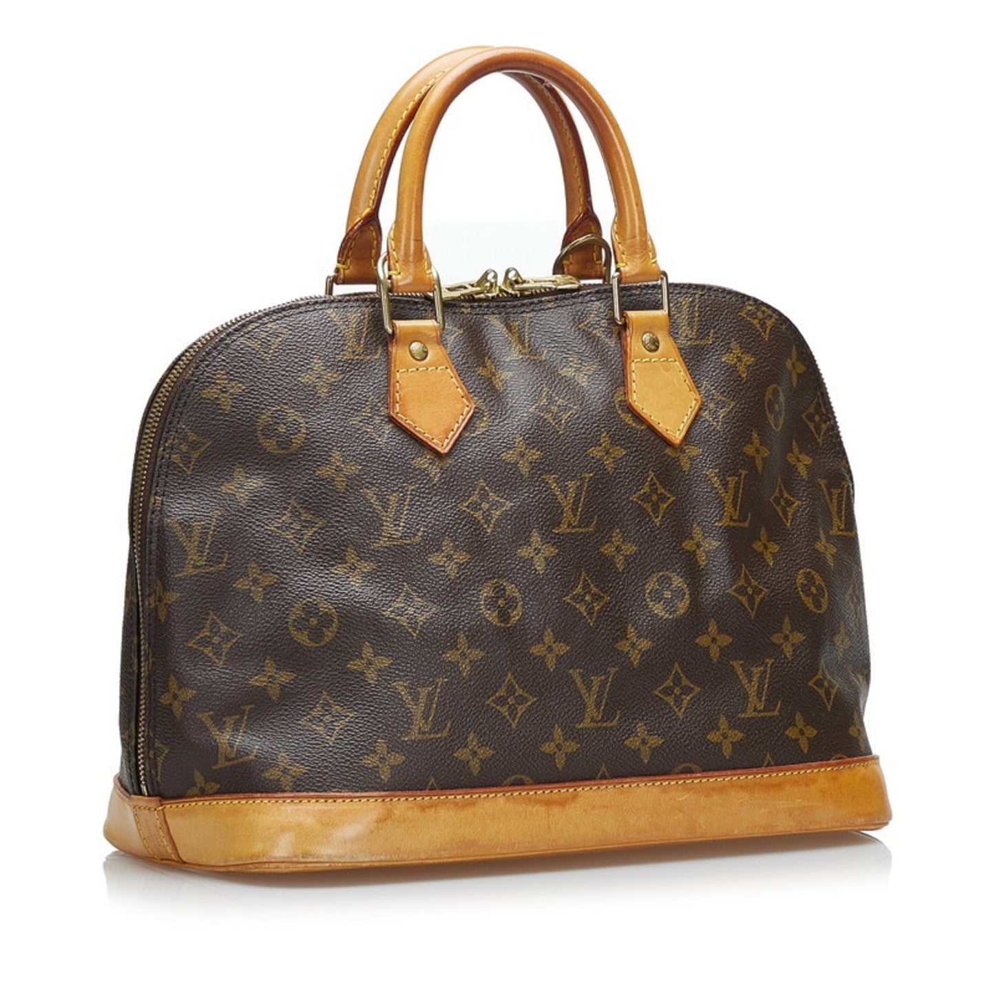 Louis Vuitton  Monogram Alma PM Handbag M51130 Brown PVC Leather Ladies