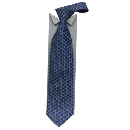 Louis Vuitton  tie trunk pattern navy 100% silk men's