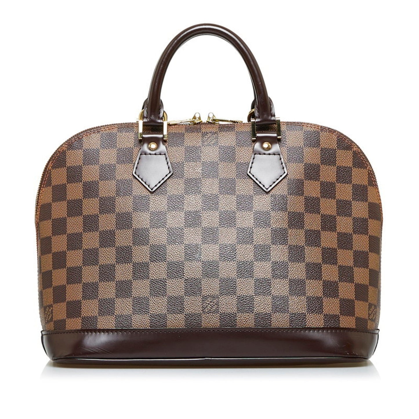 Louis Vuitton  Damier Alma Handbag N53151 Brown PVC Leather Ladies