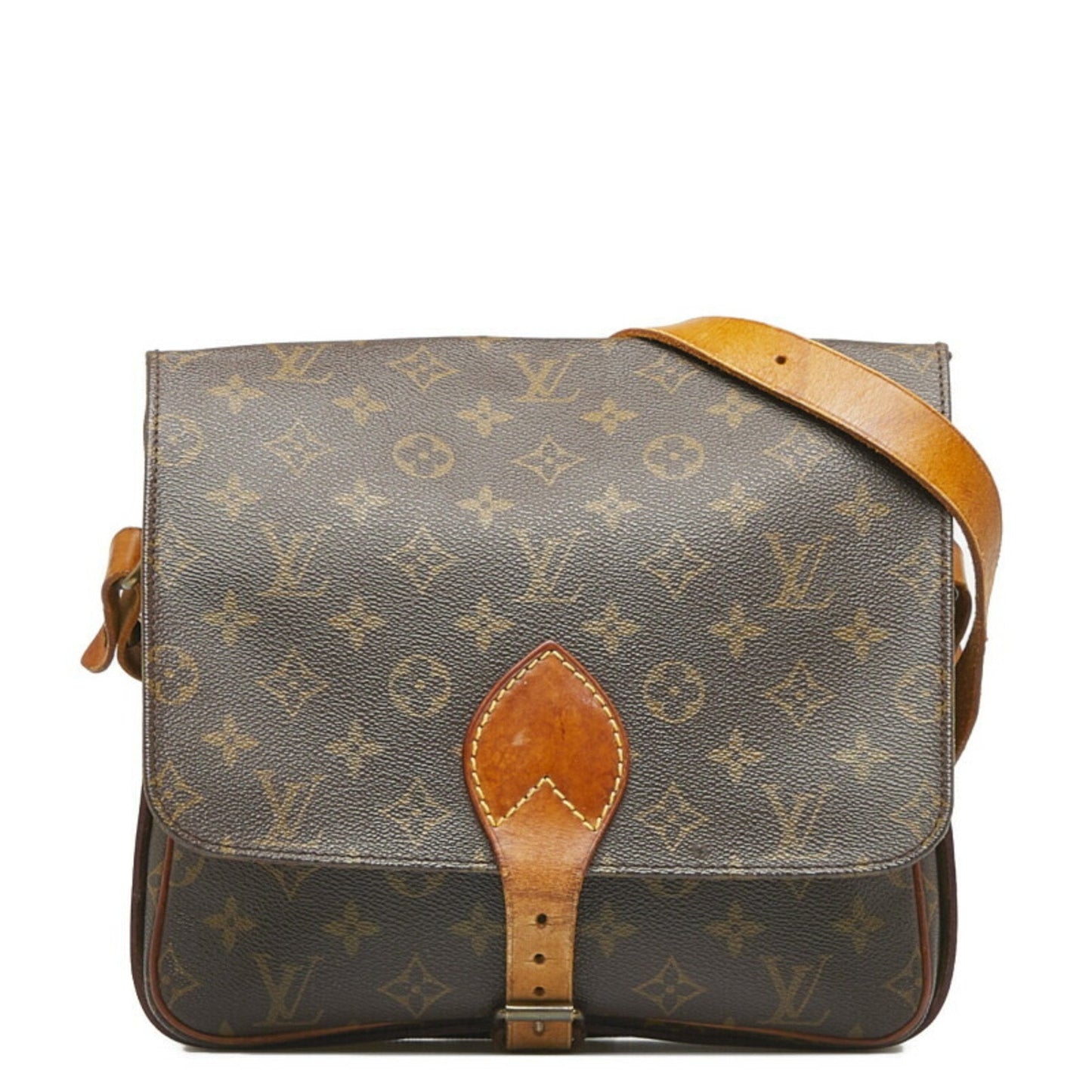 Louis Vuitton  Monogram Cartesier GM Shoulder Bag M51252 Brown PVC Leather Women's