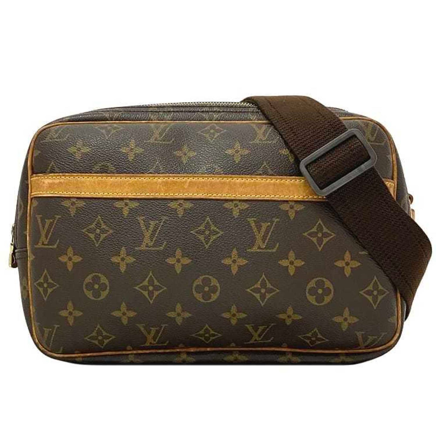 Louis Vuitton  Shoulder Bag Reporter PM Brown Beige Gold Monogram M45254 Canvas Nume SP0030