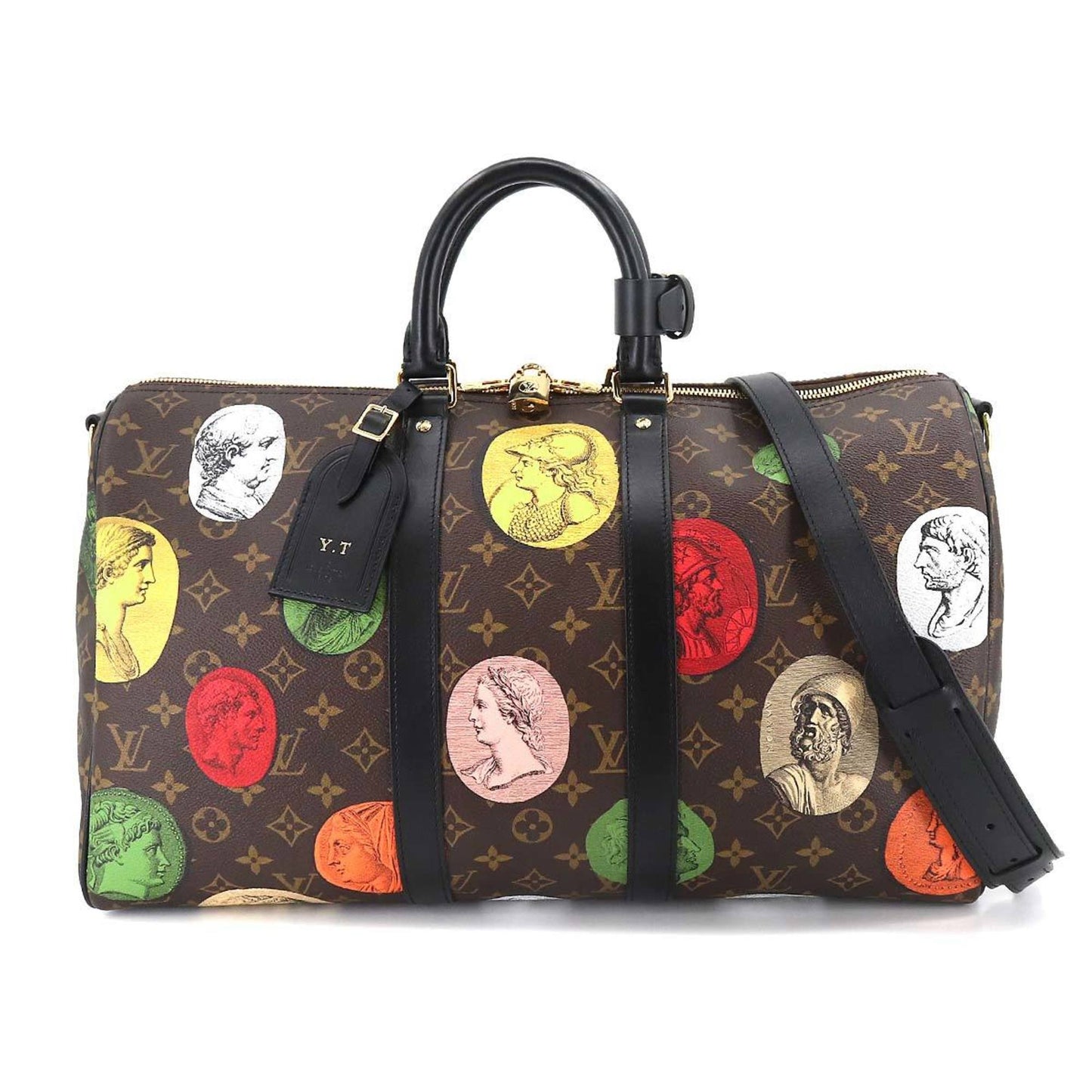 Louis Vuitton  Fornasetti Monogram Cameo Keepall Bandouliere 45 Boston Shoulder Bag M59261 RFID