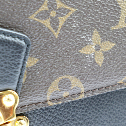 Louis Vuitton  Victoire Shoulder Bag M41730 Monogram Canvas Calfskin Brown Black Gold Hardware Chain