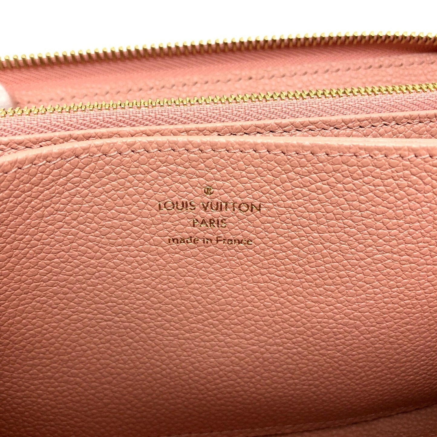 Louis Vuitton  Zippy Wallet M81645 Leather Implant Rose Trianon Claim Gold Hardware Round Zipper Long Women's