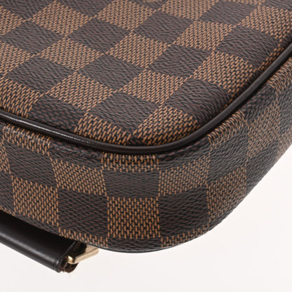 Louis Vuitton  Damier Pochette Ganju SP Order Brown N48048 Women's Canvas Body Bag