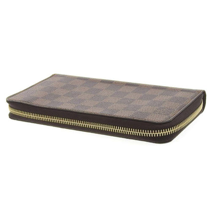 LOUIS VUITTON Damier Zippy Round Long Wallet Ebene N41661