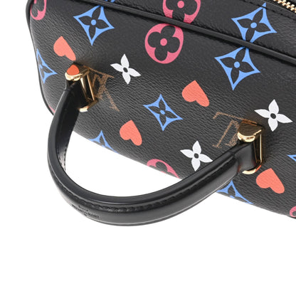 Louis Vuitton  Monogram Game On Vanity PM Noir M57482 Women's Canvas Bag