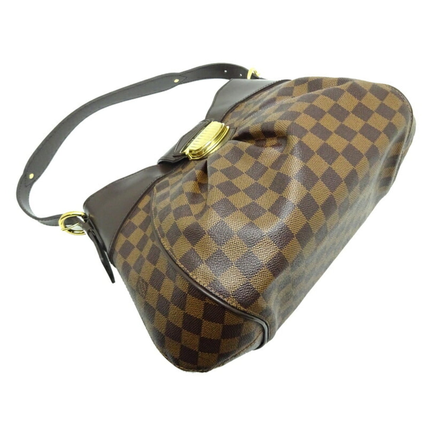 Louis Vuitton  Sistina MM Women's Shoulder Bag N41541 Damier Ebene [Brown]