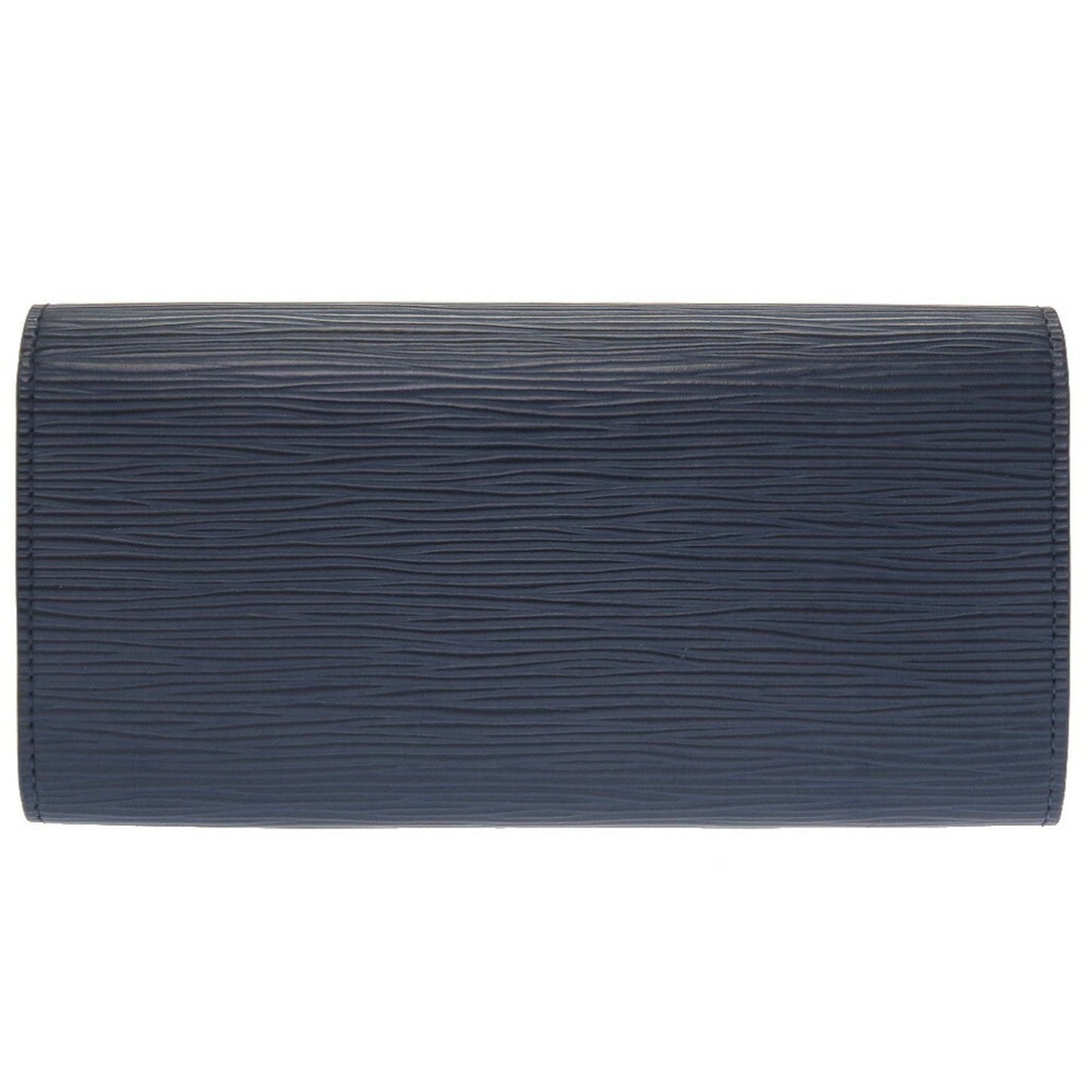 Louis Vuitton  Epi Portefeuille Emily M60854 Leather Andigo Blue Long Wallet